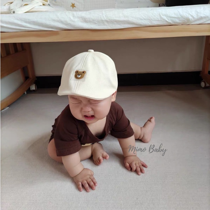หมวกเบเร ่ สีกากีทรงหมีน ่ ารักสําหรับทารก MH174 Mido baby