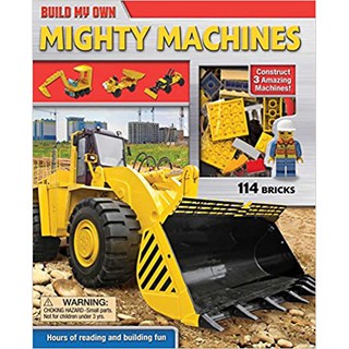 BRICKS 114 BULID MY OWN MIGHTY MACHINES  เป็นทั้ง bricks และหนังสือเด็กภาษาอังกฤษ