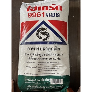 อาหารปลาดุกอนุบาล แบ่งขาย 1 กิโลกรัม เม็ดเล็กพิเศษ 9961แอล 9961L ซีพี ตราไฮเกรด