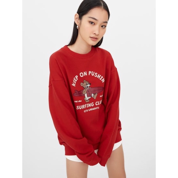 ALAND เสื้อแขนยาว QT8 - สีแดง