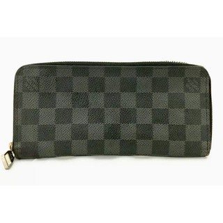 Louis Vuitton Damier Graphite Vertical Zippy Round Long Wallet /A0946