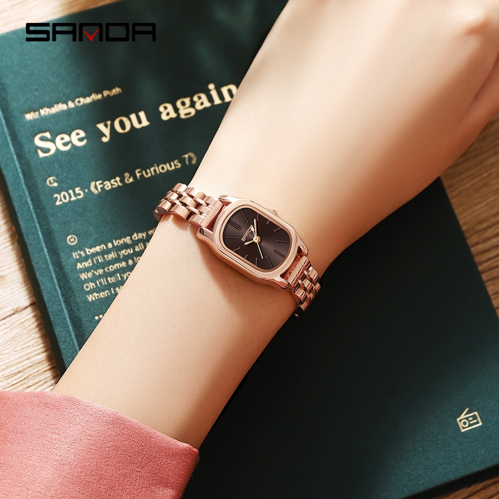 Sanda นาฬิกาข้อมือควอทซ์ลําลอง กันน้ํา แฟชั่นสําหรับสตรี 1104-10 ราคา ถูกที่สุด ดีลบีเคเค แกลเลอรีภาพที่ 5