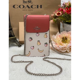 ของแท้ พร้อมกล่อง COACH PHONE CASE CROSSBODY BAG