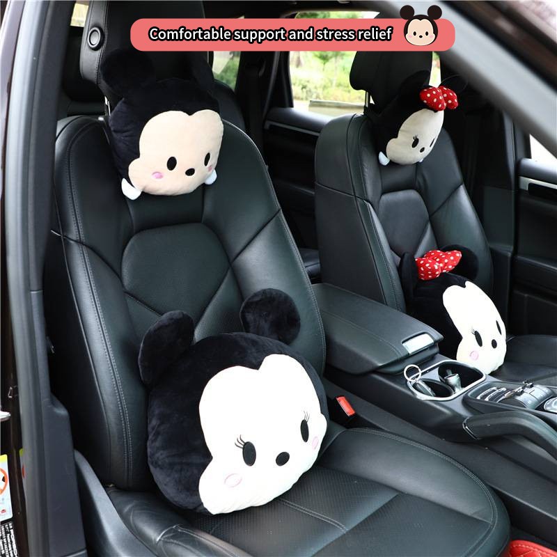 【พร้อมส่ง】พนักพิงศีรษะ ลายมิกกี้เมาส์น่ารัก สําหรับรถยนต์ หมองรองคอ Mickey Mouse สำหรับใส่ในรถยนต์