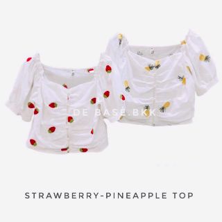 เสื้อครอปStrawberry &amp; Pineapple