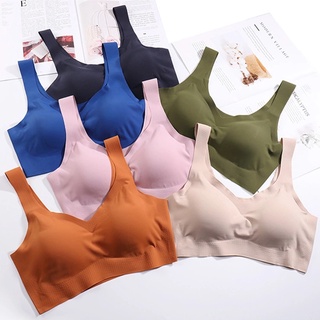 [New product bra] บราผ้าไหมน้ำแข็ง บราไร้โครง บราแบบสวม ม้วนงอได้ เหมาะสำหรับการเล่นกีฬา ใส่ได้ 24 ชั่วโมงบราโยคะใส่สบาย