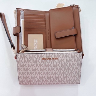 หายาก มีน้อย MICHAEL KORS JET SET TRAVEL LG DOUBLE ZIP WRSTLT