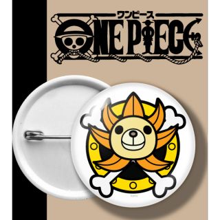 ONEPIECE BADGE เข็มกลัด วันพีช ซันนี่ หัวเรือ SUNNY SHIP WHITE พื้นขาว