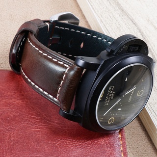 สายนาฬิกาข้อมือ สายหนังวัวแท้ ขนาดใหญ่พิเศษ 24 มม. 26 มม. สําหรับ Panerai PAM111 441