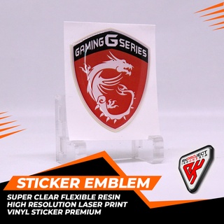 สติกเกอร์เรซิน ลายสัญลักษณ์ Arising STICKER MSI GAMING V2 สําหรับติดตกแต่ง