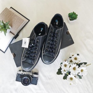 รองเท้า CONVERSE BLACK LEATHER Unisex ของแท้ 100% รุ่น 1117865BK(D)