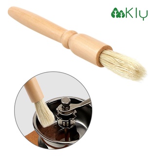 แปรงปัดผงกาแฟ ด้ามจับไม้ ที่ทำความสะอาดเครื่องบดกาแฟ Coffee Brush