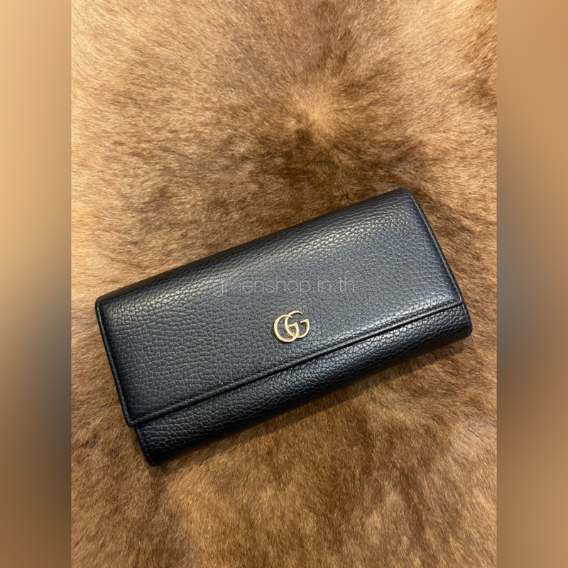 กระเป๋าสตางค์ Gucci หนังแท้ สีดำ