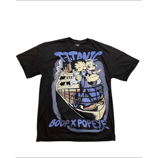 เสื้อยืดลำลองBetty titanic black streetS to4XL