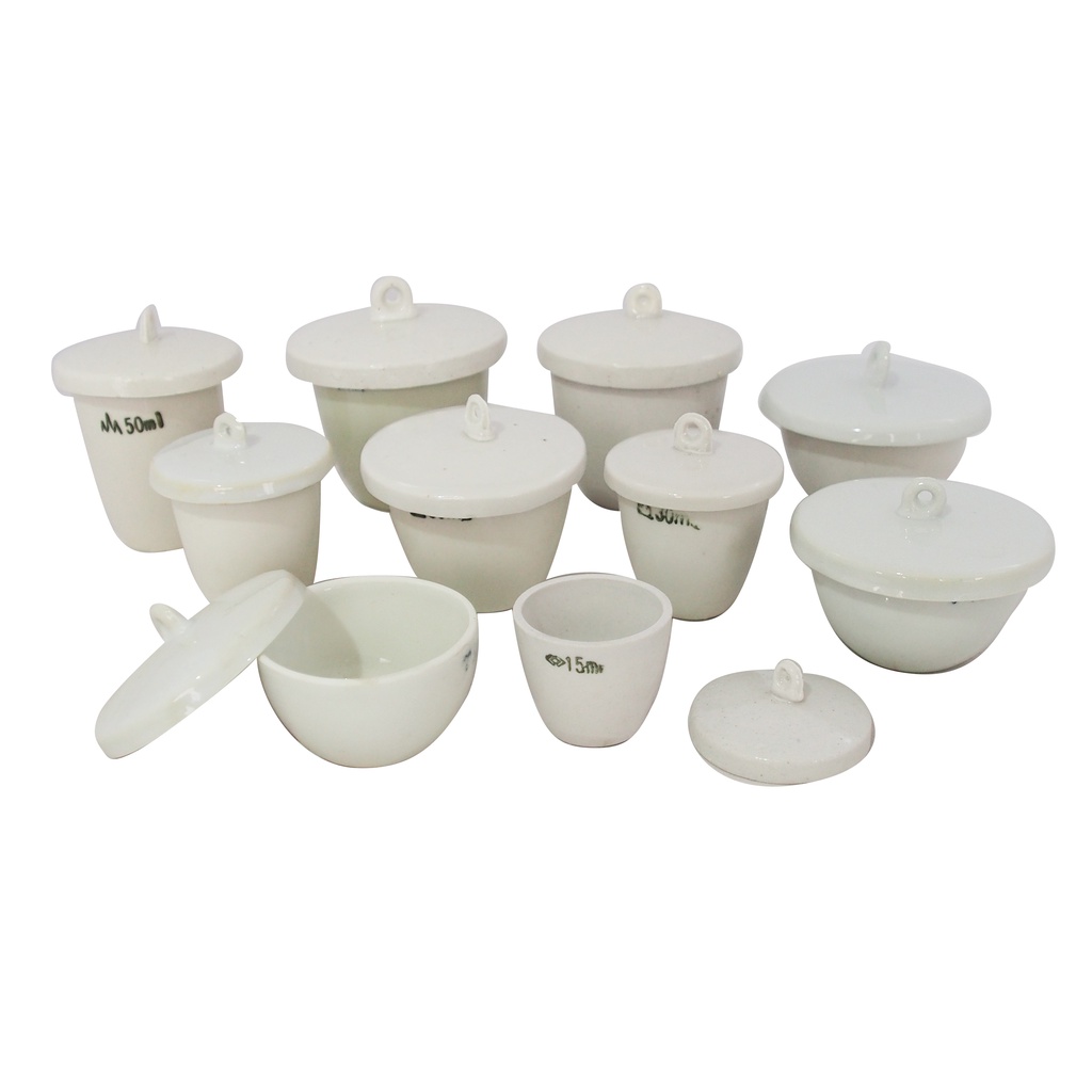 เบ้ากระเบื้อง (Porcelain Crucible with Lid) ราคา ถูกที่สุด ดีลบีเคเค
