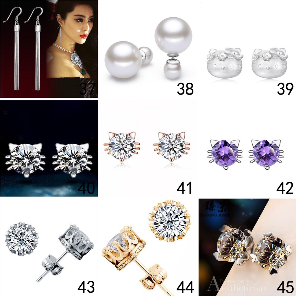 AIFEI 50การออกแบบอิตาลีเงิน925ต่างหูต้นฉบับสำหรับผู้หญิงเครื่องประดับแฟชั่นเกาหลีอุปกรณ์เสริมหู-A03 - รูปที่ 7