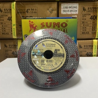 ใบตัดเหล็ก 4นิ้ว sumoบาง 1mm sumo fast cut ตัดเหล็กตัดสเตนเลส กล่องละ 50 ใบ
