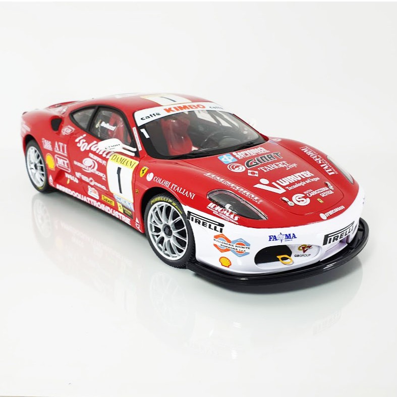 รถบังคับวิทยุ อัตราส่วน 1/12  วิ่งได้ มีไฟ เห็นห้องโดยสาร เห็นห้องเครื่องสมจริง – XQ F430 CHALLENGE_