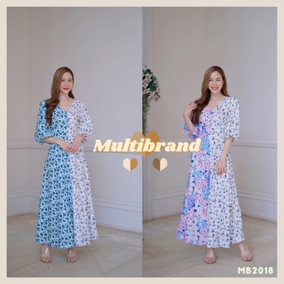 fairyangelstore - เดรสยาวคอวีแขนบาน(MB2018) #พร้อมส่ง #เดรสทำงาน #เดรสแฟชั่น #เดรสสวย #เดรสออกงาน #เดรสน่ารัก