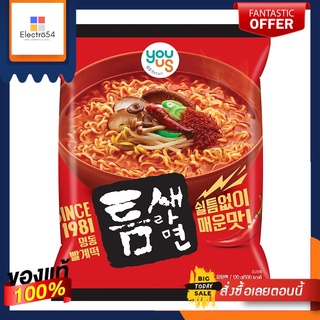 ยูอัส ทึม แซ สไปซี่ นู้ดเดิ้ล 120ก.YOUUS TEUM-SAE SPICY NOODLE 120 G.