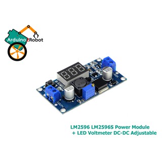 LM2596 LM2596S Power Module + LED Voltmeter DC-DC Adjustable Step-down Power Supply Module with Digital Display