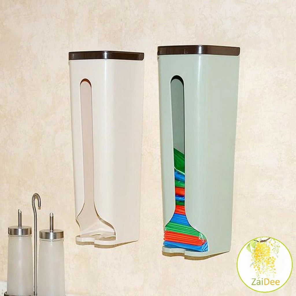 กล่องเก็บถุงพลาสติก ถุงขยะ ที่เก็บถุง พร้อมส่ง Reuse Plastic Bags Keeper Dispenser