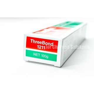 กาวทาปะเก็น Threebond 1211 (100g) กาวทรีบอนด์ Made in Japan Liquid Gasket White Solventless Silicone &amp; Sag Type