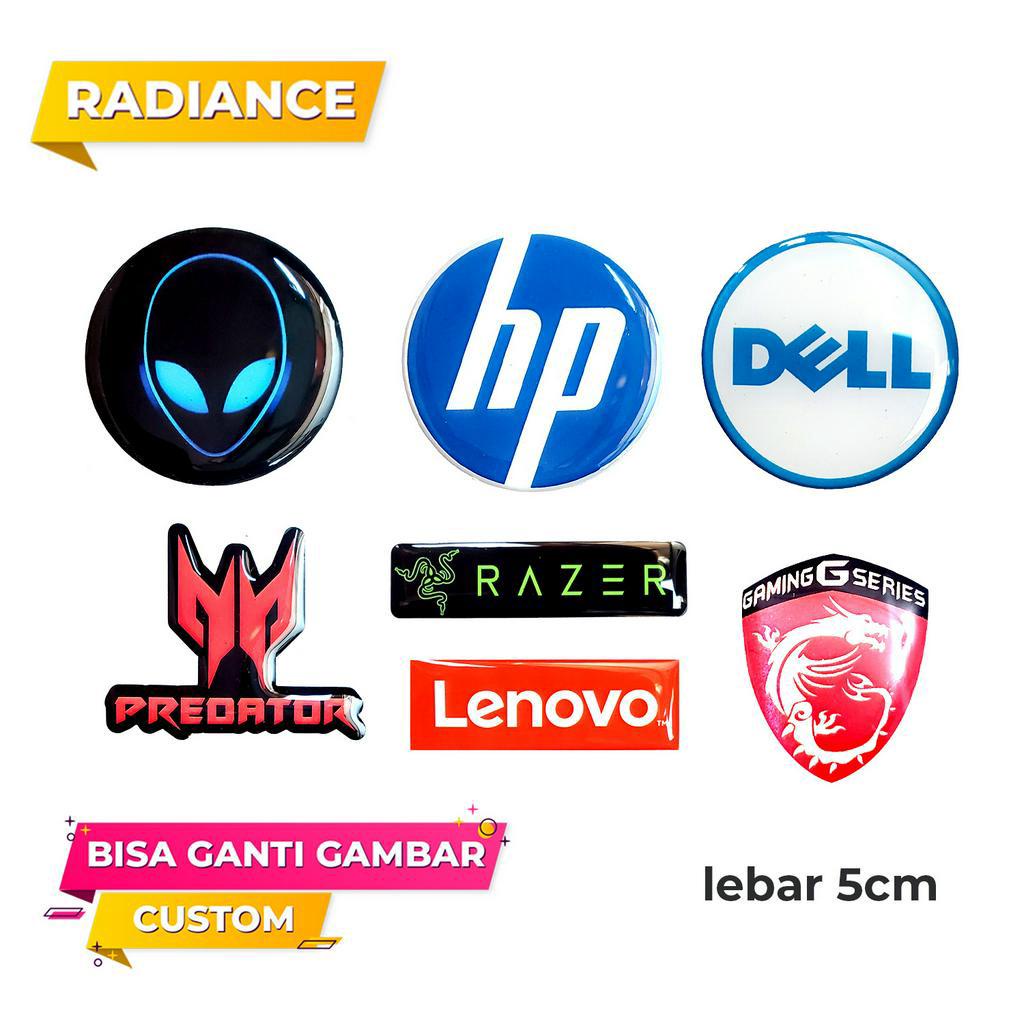 สติ๊กเกอร์ตัดนูน dell lenovo alienware hp msi ROG 3D สัญลักษณ์สามารถปรับแต่งได้