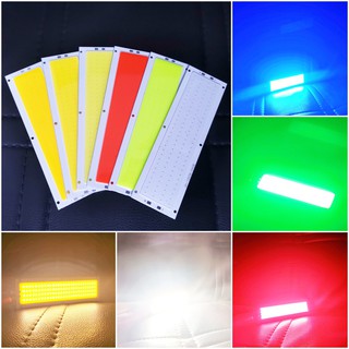 ชิปแผงไฟสปอตไลท์ LED COB 20W 12V 120x36 มม. สีขาว ฟ้า แดง สําหรับโมเดลไฟฟลัดไลท์ DIY