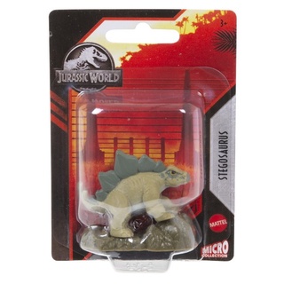 Mattel Jurassic World - Mini Figure 5cm Stegosaurus (HBX27) ของเล่นแอ็กชั่นฟิกเกอร์ไดโนเสาร์ สเตโกซอรัส