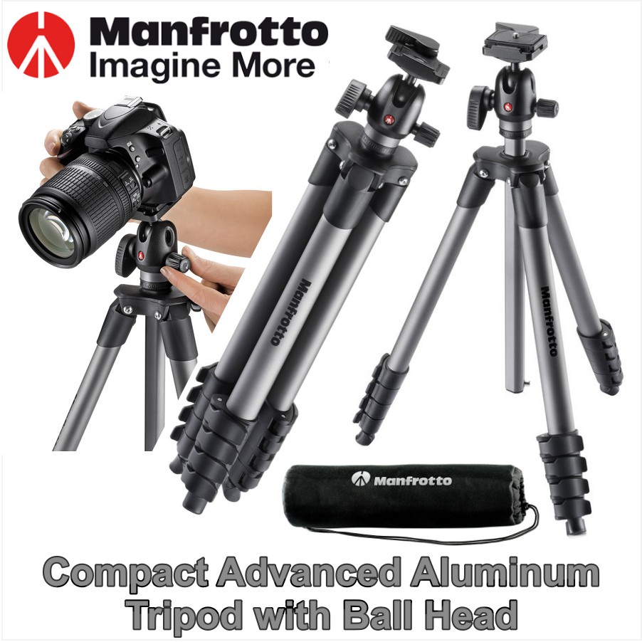 ขาตั้งกล้อง Manfrotto Compact Advanced Aluminum Tripod with Ball Head