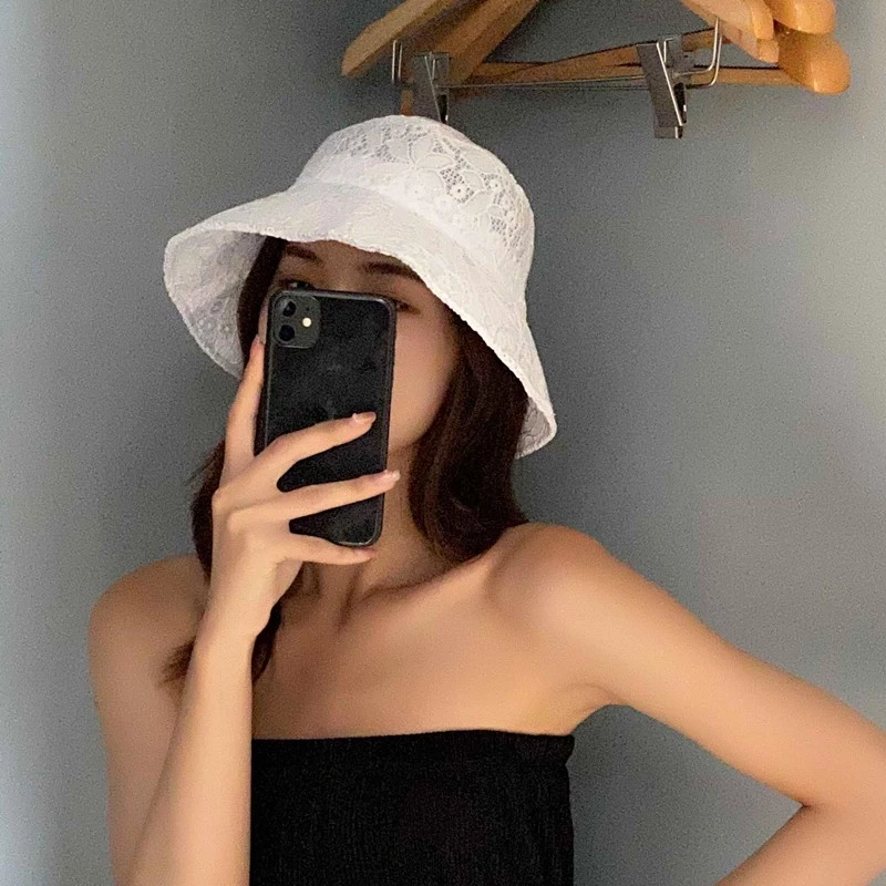 หมวกบังแดดแต่งลูกไม้ สไตล์ญี่ปุ่นเรโทรสำหรับผู้หญิง thumbnail 4