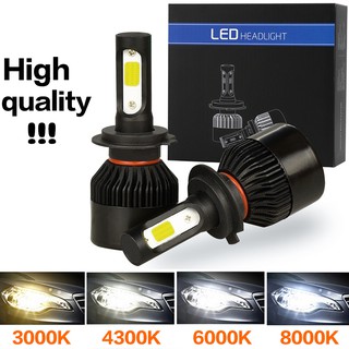 ไฟหน้ารถยนต์ LED 10000LM H4 6500K 1 คู่