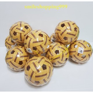 ตะกร้อ มาราธอน ลูกตะกร้อ (สีน้ำตาล) takraw กีฬา อุปกรณ์กีฬา เซปักตะกร้อ (ซื้อเยอะถูกกว่า)