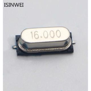 อุปกรณ์เสริม Smd 49 S 16 Mhz 16 . 000 Mhz Hc - 49 S Passive Oscillating 10ชิ้น