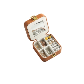 Casegrace กล่องหุ้มหนัง PU สำหรับใส่เครื่องประดับ ใส่แหวน ใส่สร้อยคอ ใส่ต่างหู