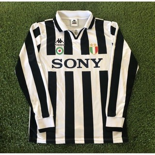 Juventus SONY 1996 เสื้อบอล แขนยาว สไตล์เรโทร