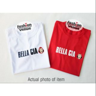 เสื้อยืดสีขาว - เสื้อแถลงการณ์ปล้นเงิน FV Netflix ที