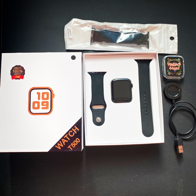 #ส่งต่อ SmartWatch T500  ขนาด 44 mm ซื้อมาใส่แค่ 2 วัน สภาพ 95%