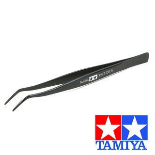 ❧TAMIYA 74003 ANGLED TWEEZERS ที่หนีบปากคีบปลายงอ☬