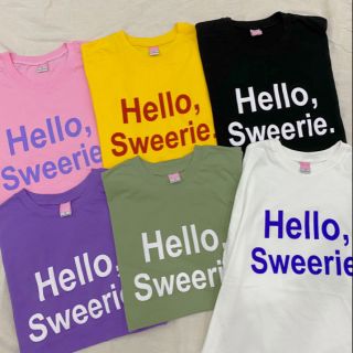 New!! เสื้อยืดโอเวอร์​ไซส์​ สกรีนลายHello