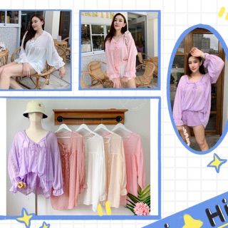 🎈🎈เดรส oversize ผ้าชีฟอง งานป้าย งานนำเข้า🎈🎈