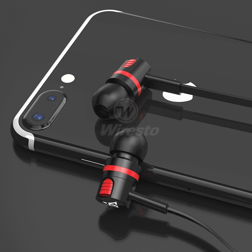 Wiresto หูฟังอินเอียร์แบบมีสายแจ็ค 3 . 5 มม .