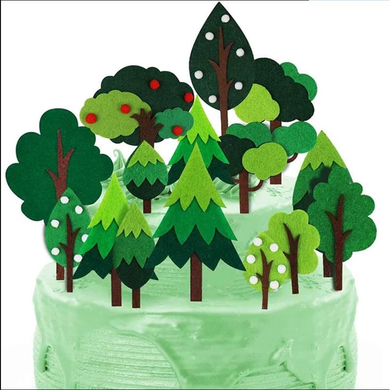 Woodland ป้ายปักหน้าเค้ก รูปต้นไม้ แฮนด์เมด สําหรับตกแต่งหน้าเค้ก ราคา ถูกที่สุด ดีลบีเคเค รูปภาพหลัก