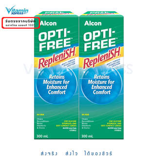Exp 11/27 Alcon Opti Free Optifree  Replenish 300ml 2 ขวด น้…