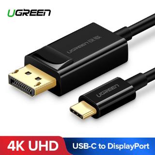 ugreen อะแดปเตอร์สายเคเบิล type - c แปลง displayport usb 3.1 dp thunderbolt 3 (1.5 เมตร)