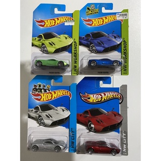 Hot wheels set of PAGANI HUAYRA HW WORKSHOP 2014 HW ALL STARS (Green),HW CITY STREET POWER 8 OF 250 (Silver)