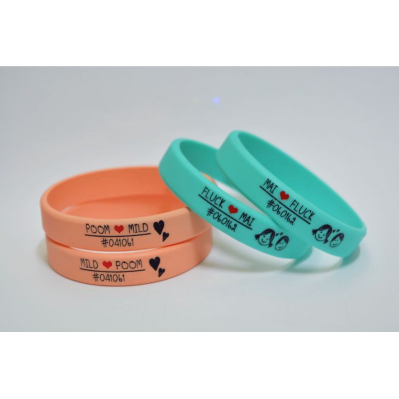 ริส​แบรนด์​คู่รัก สีพาสเทล เส้นละ100 ออกแบบเองได้