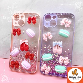 เคสมือถือ TPU ขอบสีกันกล้องSamsung A12 A13 A20 A22 A32 A50 กากเพชรกริตเตอร์ไล่สีติดอไหล่มาการอง