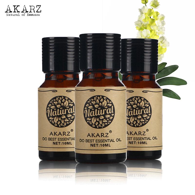 Rose Geranium Jasmine Essential Oil sets AKARZ กุหลาบ เจอเรเนียม จัสมิน ชุดน้ำมันหอมระเหย ชุดน้ำมันหอมระเหย 10ml*3